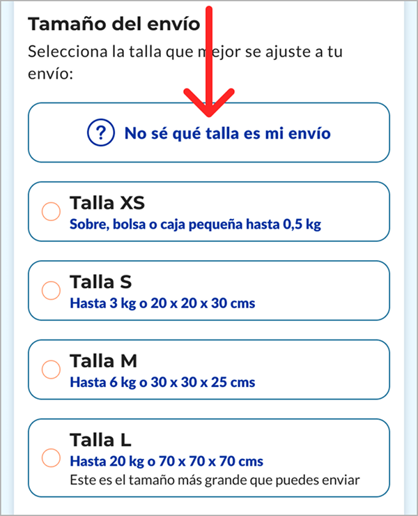 Guía de cálculo de talla